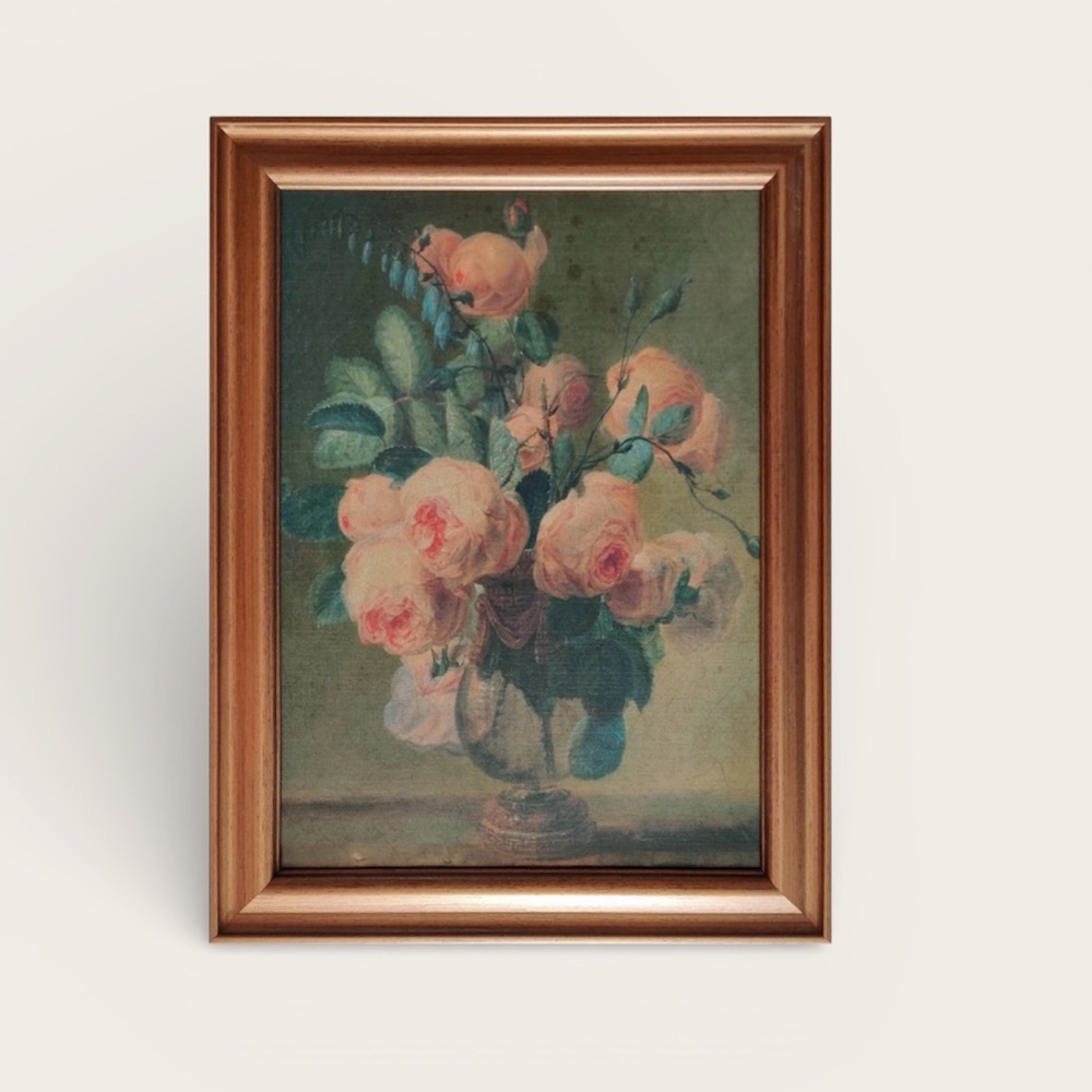 Charming Floral Framed Floral‎ Art Print.
